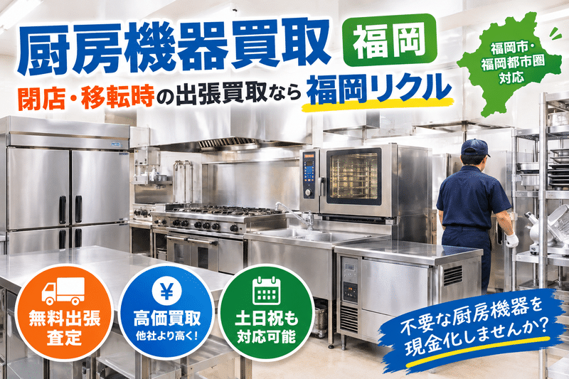 厨房機器買取 福岡｜閉店・移転時の出張買取なら福岡リクル